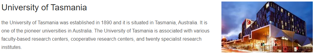 University of Tasmania